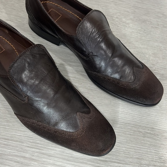 Hugo Boss • mens winged tip loafer leather dress shoes main image 9